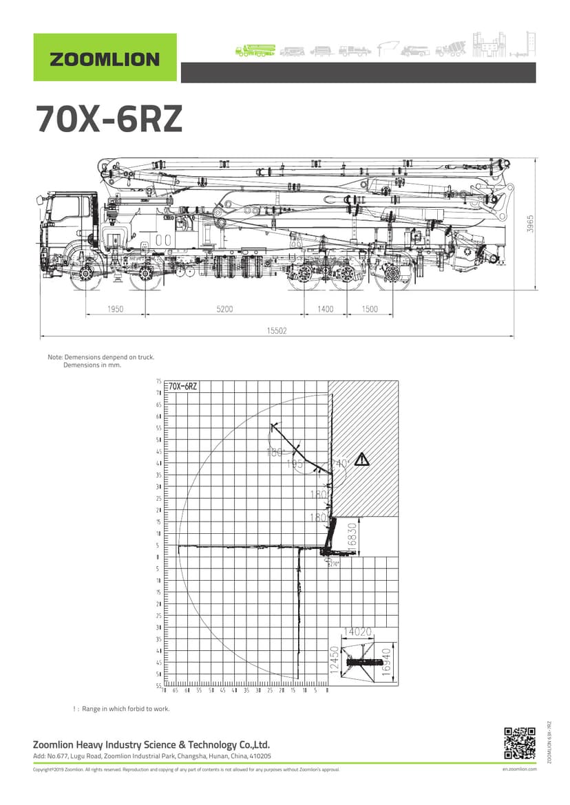 Mercedes Čerpadlo betonu 70 m Technické listy číslo 2 společnosti AD Podlahy